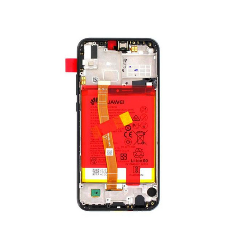 Huawei P20 Lite LCD Assembly - Original with Frame (Black)