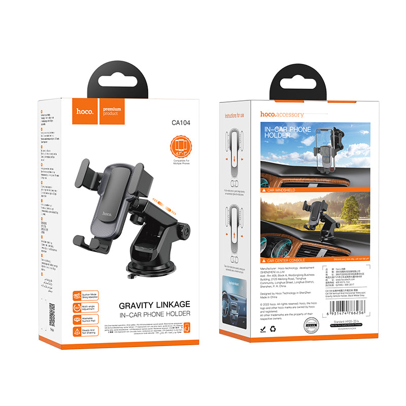 Hoco CA104 vertical and horizontal telescopic gravity vehicle holder