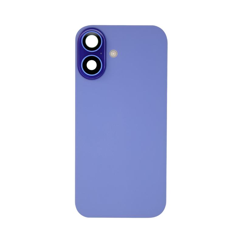 iPhone 16 Back Glass With Steel Plate, Wireless NFC Charging MagSafe Magnet & Flashlight Flex (Ultramarine)