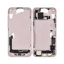 OEM Pulled iPhone 15 Plus Mid-Frame (A Grade) with Small Parts Installed - Pink