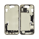 OEM Pulled iPhone 15 Mid-Frame (A Grade) with Small Parts Installed - Yellow