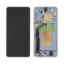 Samsung Galaxy S25 Edge - OLED Assembly with Frame (Service Pack) - Titanium Silver