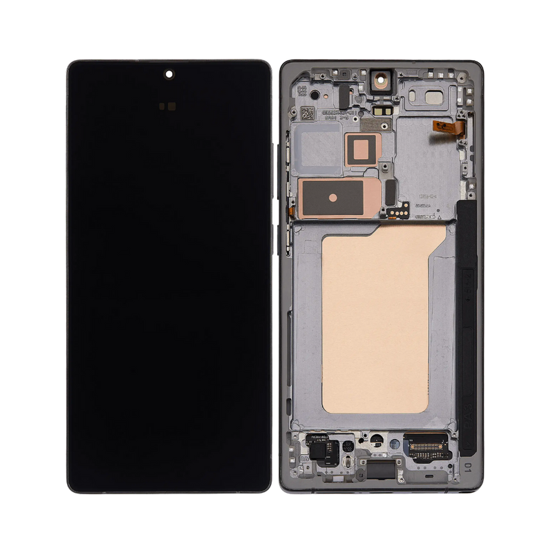 Samsung Galaxy S25 Ultra - OLED Assembly with Frame (Service Pack) - Titanium Jet Black
