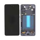 Samsung Galaxy S21 FE - OLED Screen Assembly with Frame Blue (Service Pack)