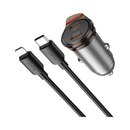 Hoco NZ16B Rigorous PD45W(2C) Car Charger Set (C to iP)