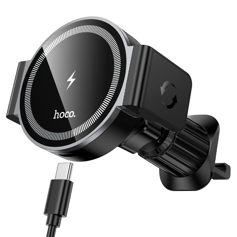 Hoco HW35 Power electric magnetic wireless fast charging car holder(air outlet)