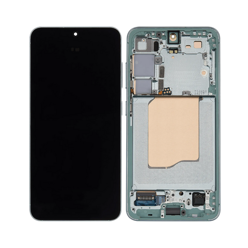 Samsung Galaxy S25 - OLED Assembly with Frame (Service Pack) - Mint