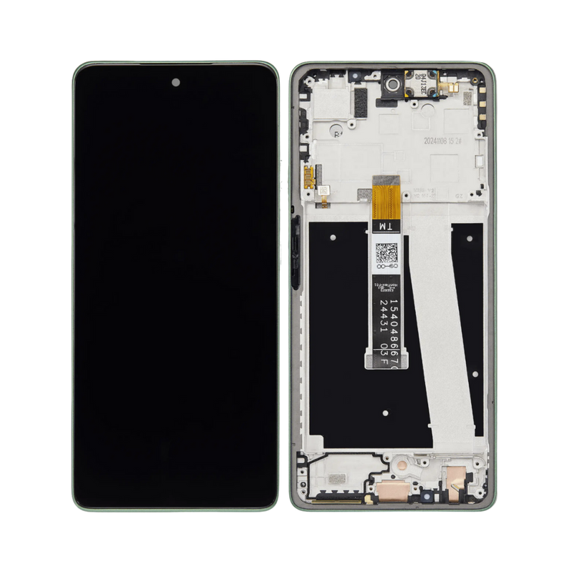Motorola Moto G Power (2025) - OLED Assembly with Frame (Service Pack) - Leaf Green