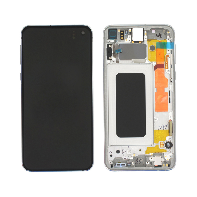 Samsung Galaxy S10e - OLED Assembly with Frame (Compatible with all carriers) Prism White (Glass Change)