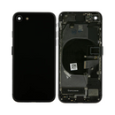 OEM Pulled iPhone SE (2020) Housing (A-/B+ Grade) with Small Parts Installed - Black (with logo)