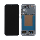 Samsung Galaxy S25 Plus - OLED Assembly with Frame (Service Pack) - Icy Blue