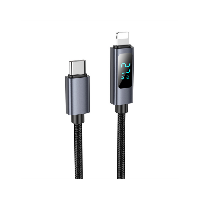 Hoco X112 Favor PD Charging Data Cable with Display iP