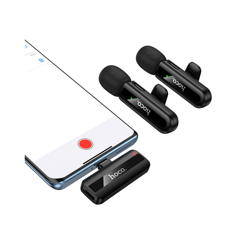 Hoco L20A Fair dual-mic Wireless Microphone (iP/Type-C)