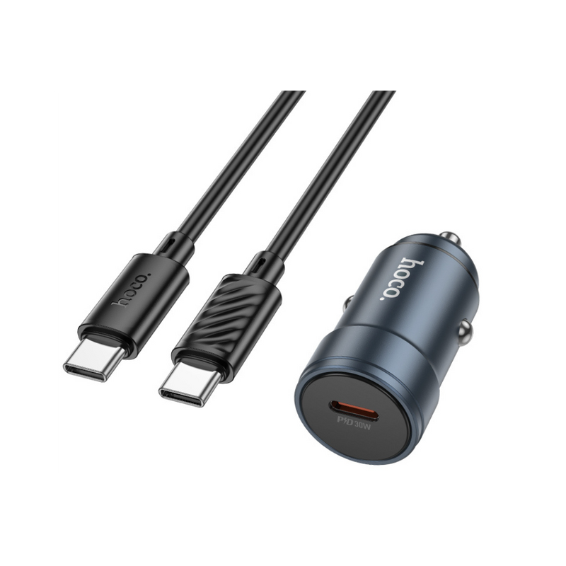 Hoco Z57 Glorious single-port PD30W Car Charger Set (C to C)
