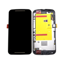 Motorola Moto G2 LCD Assembly - Original with Frame (Black)