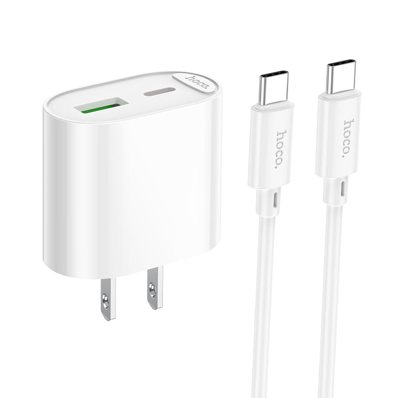 Hoco C109(PD20W+QC3.0) Fighter PD20W+QC3.0 charger set(C to C)(US)