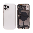 OEM Pulled iPhone 12 Pro Max Housing (A Grade) with Small Parts Installed - Silver (with logo)