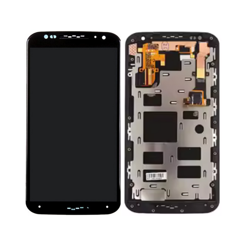 Motorola Moto X2 LCD Assembly - Original with Frame (Black)