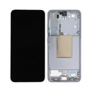 Samsung Galaxy S24 - OLED Assembly with Frame (Service Pack) - Sapphire Blue