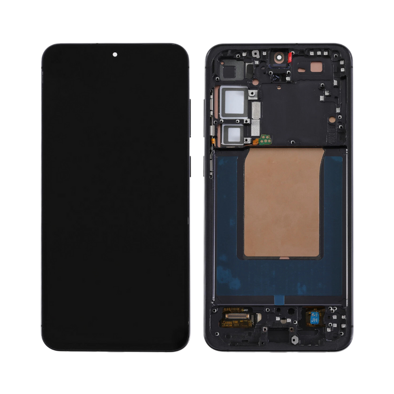Samsung Galaxy S25 Plus - OLED Assembly with Frame (Service Pack) - Blue Black