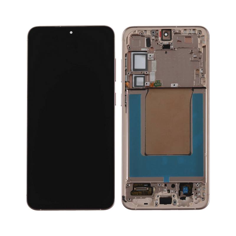 Samsung Galaxy S25 Plus - OLED Assembly with Frame (Service Pack) - Pink Gold