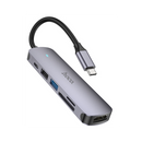 Hoco HB28 Type-C Multi-function Converter (HDTV+USB3.0+USB2.0+SD+TF+PD)