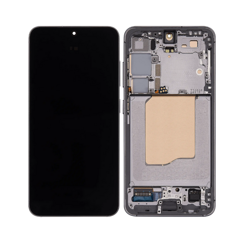 Samsung Galaxy S25 - OLED Assembly with Frame (Service Pack) - Silver Shadow
