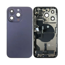OEM Pulled iPhone 14 Pro Max Housing (A-/B+ Grade) with Small Parts Installed - Deep Purple (with logo)