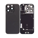 iPhone 16 Pro Back Glass With Steel Plate, Wireless NFC Charging MagSafe Magnet & Flashlight Flex (Black Titanium)