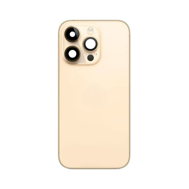 OEM Pulled iPhone 14 Pro Housing (A-/B+ Grade) with Small Parts Installed - Gold (with logo)