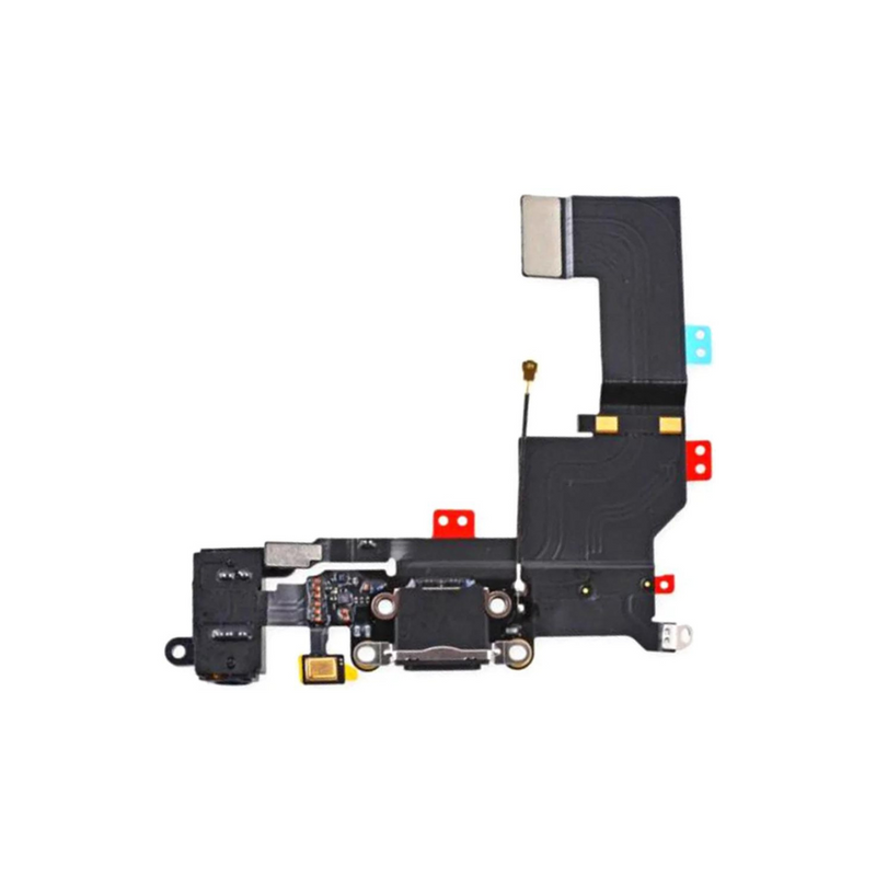 iPhone 5S Charging Port Flex - Aftermarket (Black)