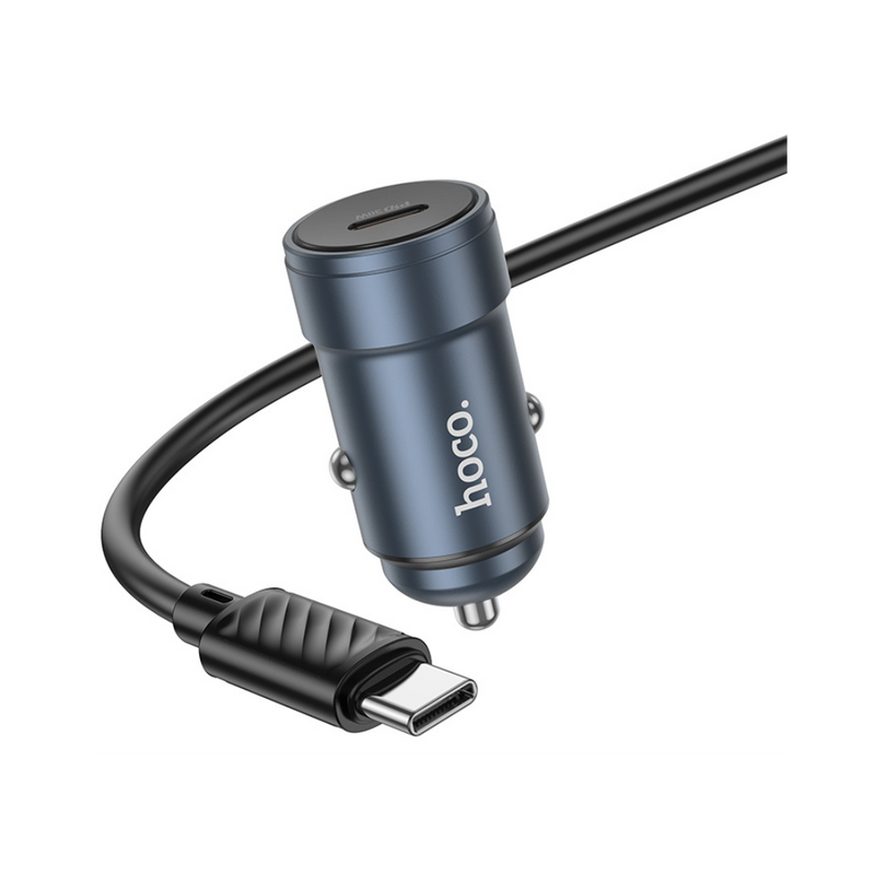 Hoco Z57 Glorious single-port PD30W Car Charger Set (C to C)