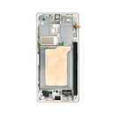 Samsung Galaxy S25 Ultra - OLED Assembly with Frame (Service Pack) - Titanium Pink Gold