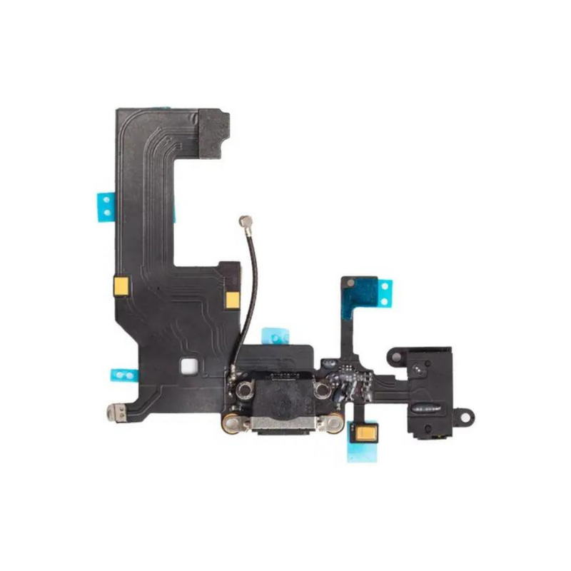 iPhone 5 Charging Port Flex - Aftermarket (Black)
