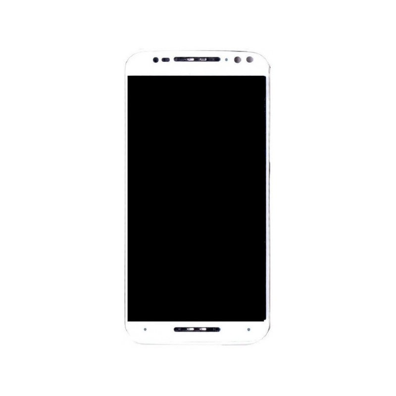 Motorola Moto X Style LCD Assembly - Original with Frame (White)
