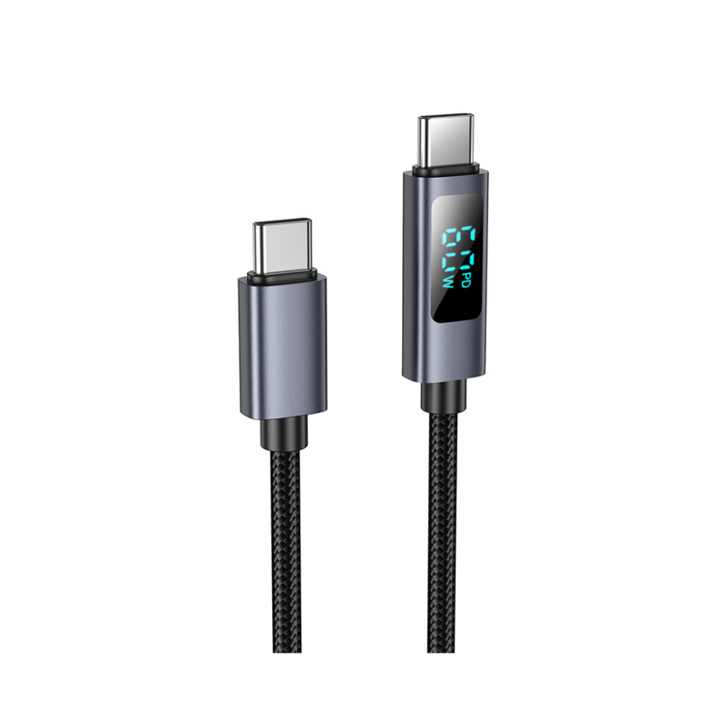 Hoco X112 Favor 60W Screen Display Charging Data Cable C to C