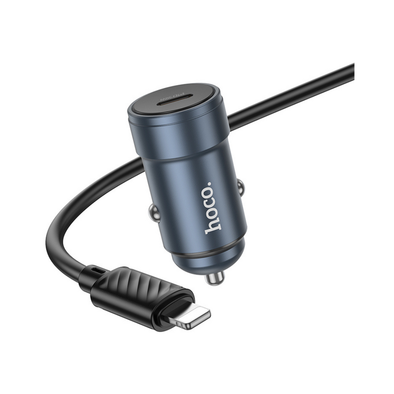 Hoco Z57 Glorious single-port PD30W Car Charger Set (C to iP)