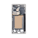 Samsung Galaxy S25 Ultra - OLED Assembly with frame (Glass Change) - Titanium White Silver