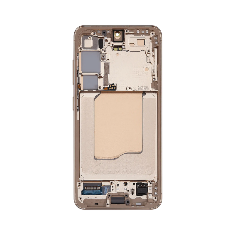 Samsung Galaxy S25 - OLED Assembly with Frame (Service Pack) - Pink Gold