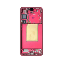 Samsung Galaxy S25 - OLED Assembly with Frame (Service Pack) - Coral Red