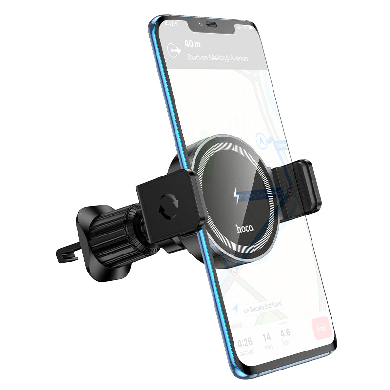 Hoco HW35 Power electric magnetic wireless fast charging car holder(air outlet)