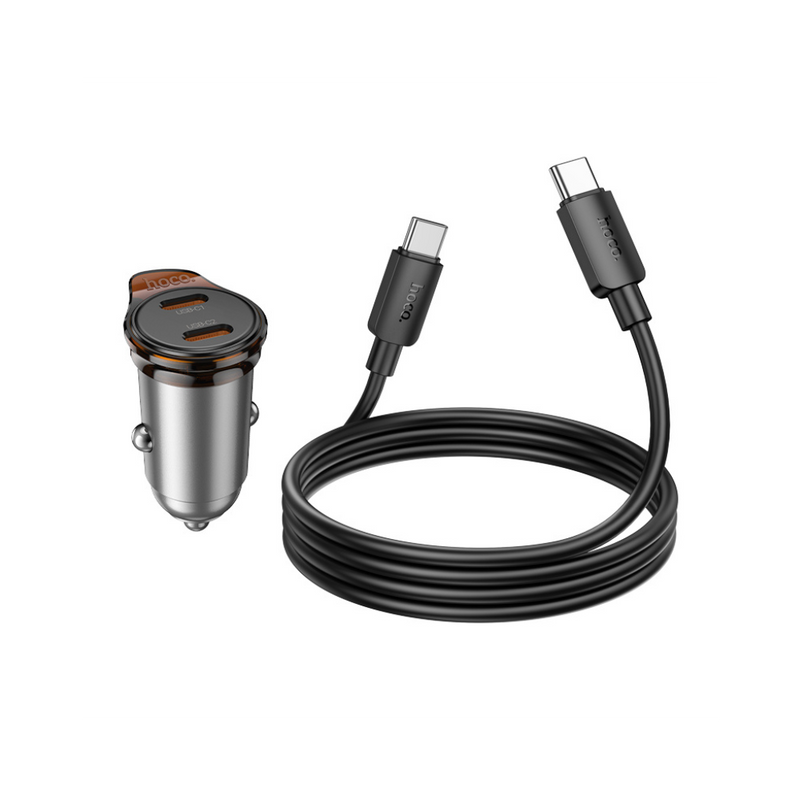Hoco NZ16B Rigorous PD45W(2C) Car Charger Set (C to C)