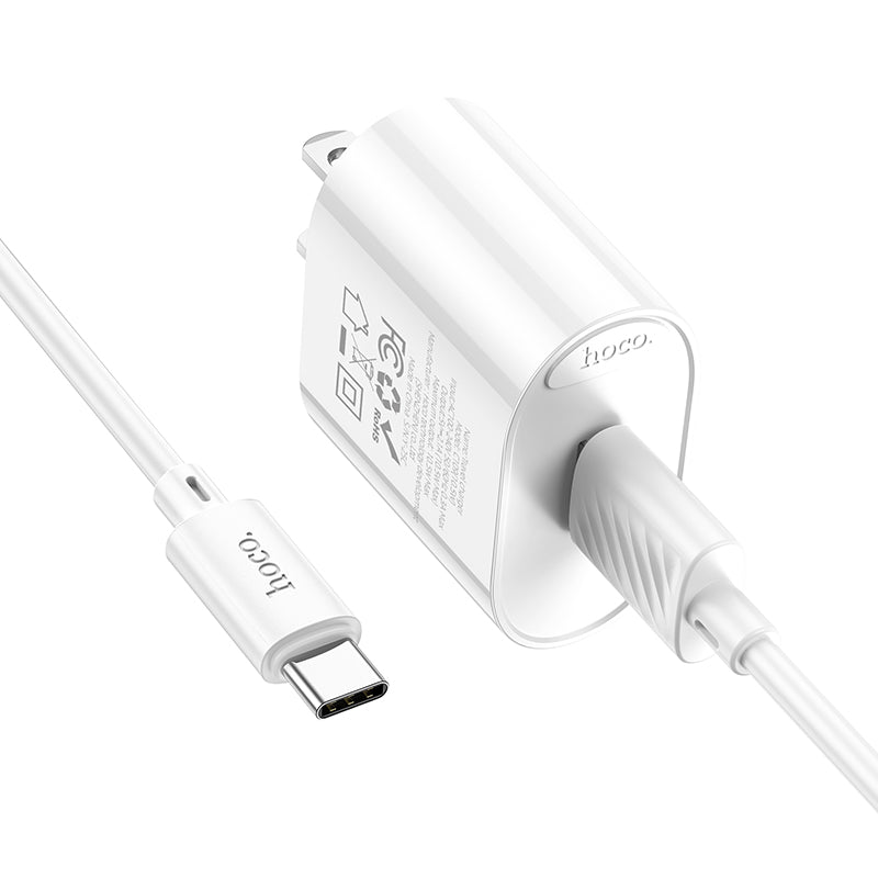 Hoco C109(10.5W) Fighter single port charger set(Type-C)(US)