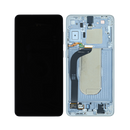 Samsung Galaxy S25 Edge - OLED Assembly with Frame (Service Pack) - Titanium Icy Blue