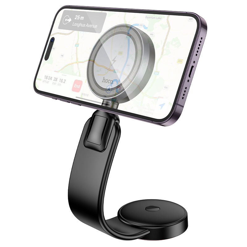Hoco HW29 Totem ring magnetic wireless fast charging car holder(center console)
