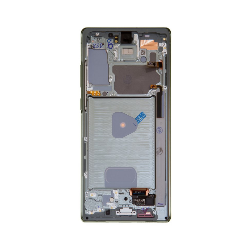 Samsung Galaxy Note 20 5G - OLED Assembly with frame Mystic Green (Glass Change)