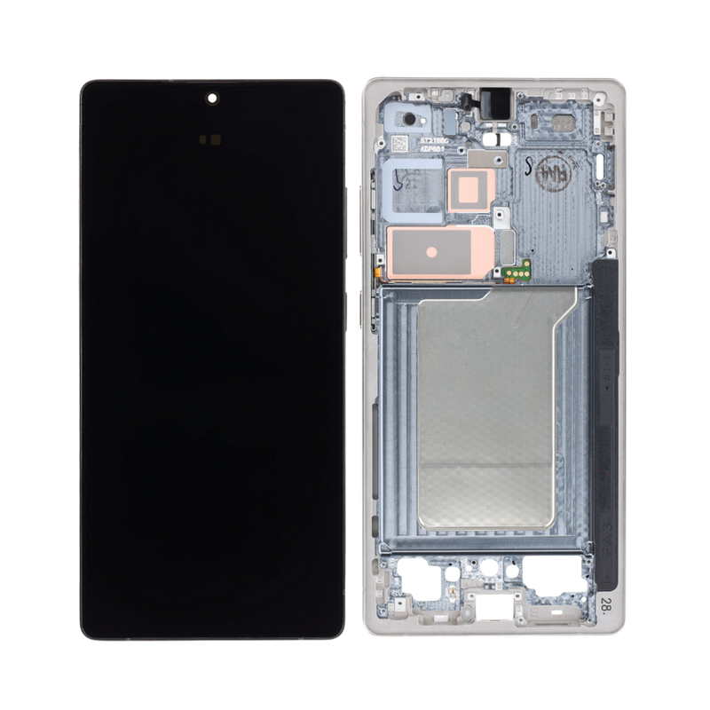 Samsung Galaxy S25 Ultra - OLED Assembly with Frame (Service Pack) - Titanium Gray
