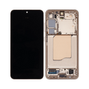 Samsung Galaxy S25 - OLED Assembly with Frame (Service Pack) - Pink Gold