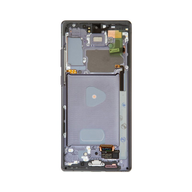 Samsung Galaxy Note 20 5G - OLED Assembly with frame Mystic Grey (Glass Change)