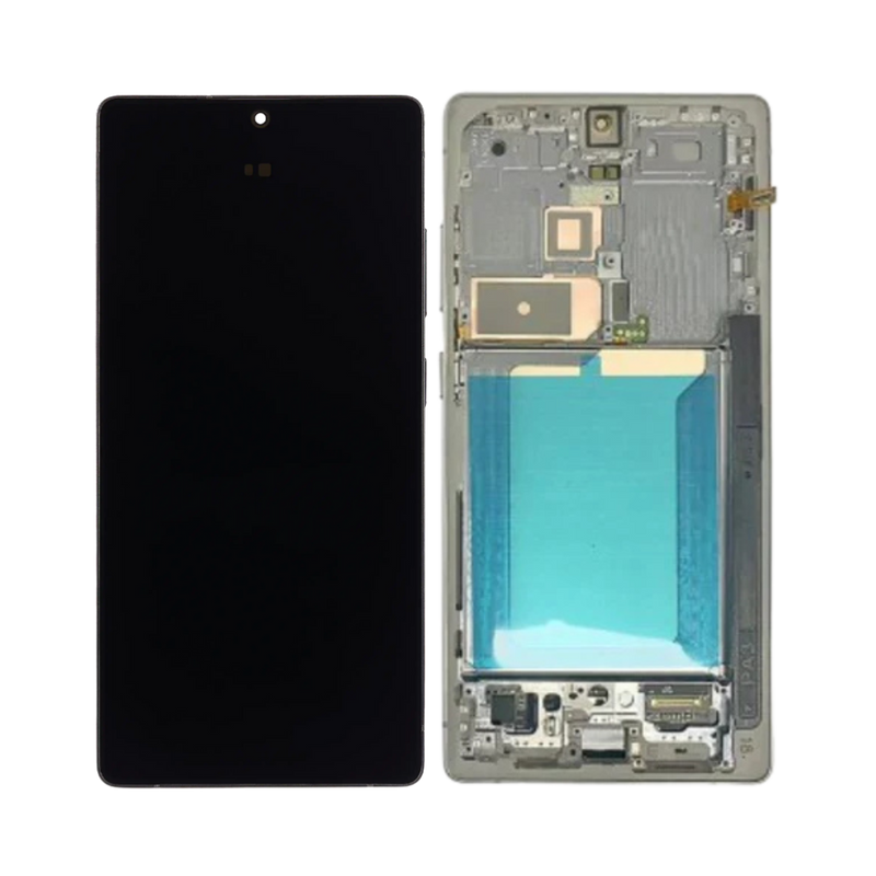 Samsung Galaxy S25 Ultra - OLED Assembly with Frame (Service Pack) - Titanium Jade Green